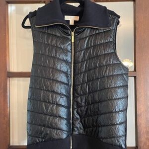 Michael Kors Black Puffer Vest, Size XL
